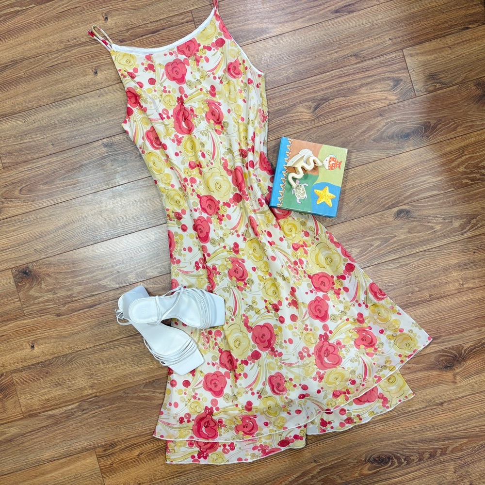 Vintage 90s/Y2K Floral Slip Dress